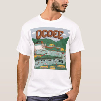 ワイルドウォーターいかだで運ぶことをいかだで運ぶOcoee RiverWhitewater Tシャツ