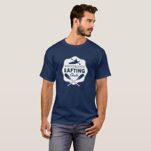 ワイルドウォーターいかだで運ぶクラブ、川いかだで運ぶTシャツ Tシャツ