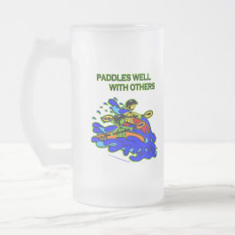 ワイルドウォーターは他とよく漕ぎます フロストグラスビールジョッキ