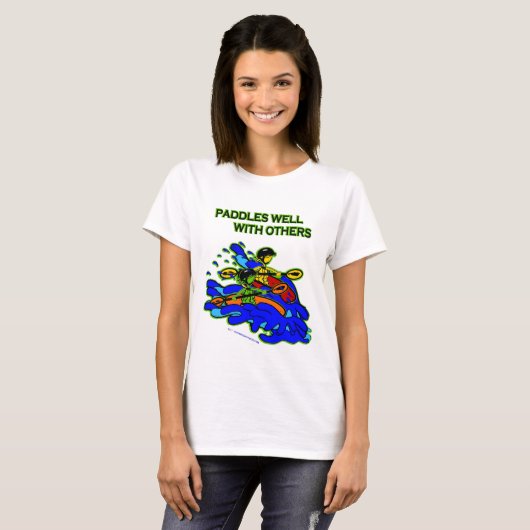 ワイルドウォーターは他とよく漕ぎます Tシャツ (正面フル)