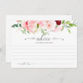 ワイルドウォーターカラーガーデンフローラタイポグラフィアドバイス | (正面/裏面)