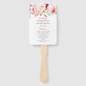 ワイルドウォーターカラーガーデン花模様結婚ズ ハンドファン (正面)