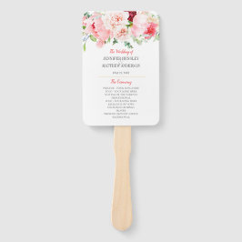 ワイルドウォーターカラーガーデン花模様結婚ズ ハンドファン