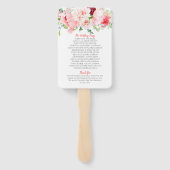 ワイルドウォーターカラーガーデン花模様結婚ズ ハンドファン (裏面)