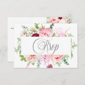 ワイルドウォーターカラーガーデン | 出欠カード (正面/裏面)