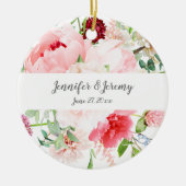 ワイルドウォーター色庭園の結婚式記念 セラミックオーナメント (正面)