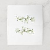 ワイルドウッズパインブランチ素朴グリーンリー プレイスカード (外部開封)