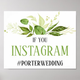 ワイルドウッズボタニカルインスタグラム標識 ポスター