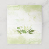 ワイルドウッズボタニカル緑の水の色スプラッシュ プレイスカード (外部開封)