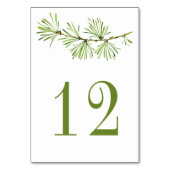 ワイルドウッズ素朴ミニマリストパインブランチ | テーブルナンバー (裏面)