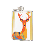 ワイルドウッドスタッグビニールフラッ包まれたクス フラスク (左)