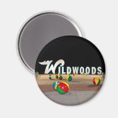 ワイルドウッドニュージャージーでワイルドウッドサイン マグネット (正面/裏面)