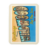 ワイルドウッドバイザシーニュージャージーNJヴィンテージポストカード マグネット (縦)