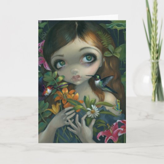 「ワイルドウッドブーケ」グリーティングカード カード (正面)