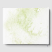 ワイルドウッドボタニカル素朴グリーンリーゲストブック ゲストブック (裏面)