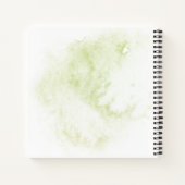 ワイルドウッドボタニカル素朴グリーンリーゲストブック ノートブック (裏面)