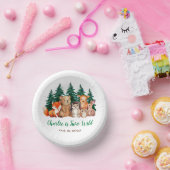 ワイルドウッドランドかわいい森の動物2歳の誕生日 ペーパーボウル (パーティー)