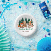 ワイルドウッドランドかわいい森の動物2歳の誕生日 ペーパーボウル (パーティー)