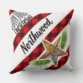 ワイルドウッドランドクリスマス クッション (裏面)