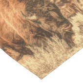 ワイルドウッドランドバイソン ショートテーブルランナー (コーナー)