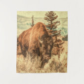 ワイルドウッドランドバイソン タペストリー (正面)