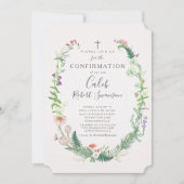 ワイルドウッドランドフラワーズ確認招待状 招待状 (正面)