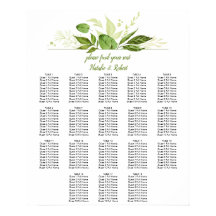 ワイルドウッド植物学ユーカリのシーティングチャート