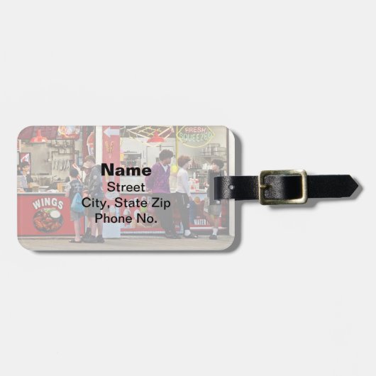 ワイルドウッドNJ - フードスタンド ラゲッジタグ (正面横)