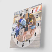 ワイルドウッドNJ - 遊歩道のベーカリー スクエア壁時計 (傾斜)