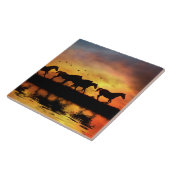 ワイルドウマとウォーターアート タイル (側面)