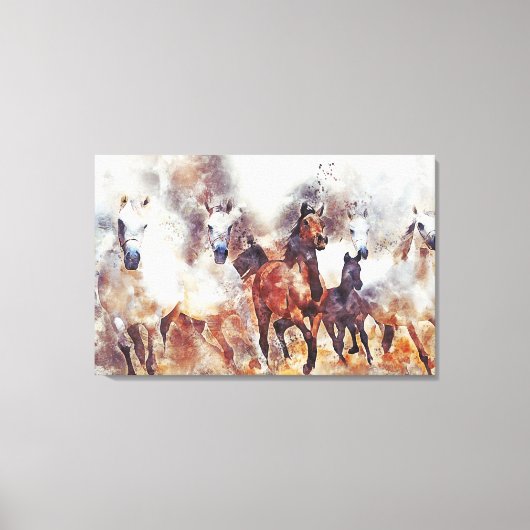 ワイルドウマズアートキャンバスプリント キャンバスプリント (正面)