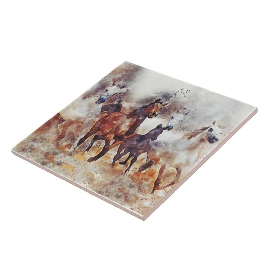 ワイルドウマズアート タイル (側面)