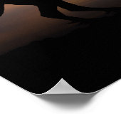 ワイルドウマズシルエット ポスター (角)