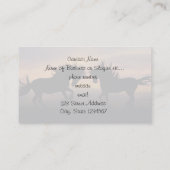 ワイルドウマズシルエット 名刺 (裏面)