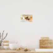 ワイルドウマズデクページプリント ポスター (キッチン)