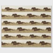 ワイルドウマラッピング紙 ラッピングペーパー (フラット)