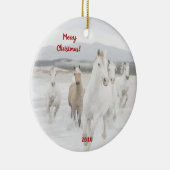 ワイルドウマランニングズクリスマス飾り セラミックオーナメント (右)