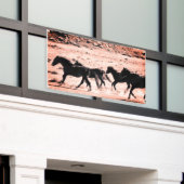 ワイルドウマランニングーズのカスタマイズ可能なバナーW/グロメット 横断幕 (ビルの外側)