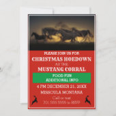 ワイルドウマランニングーズ西クリスマス招待状 招待状 (正面)
