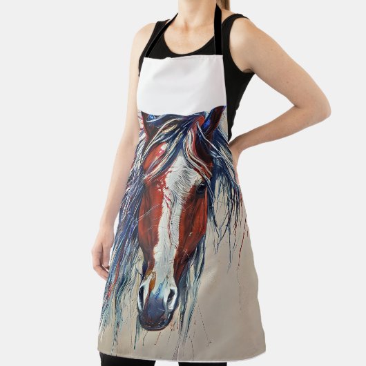 ワイルドウマ像 エプロン (インサイチュ)