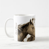 ワイルドウマ写真ピカソのスピリットダンサーコーヒーマグ コーヒーマグカップ (左)