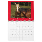 ワイルドウマ2024 カレンダー (2月 2027)