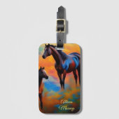 ワイルドウマ*パーソナライズ* ラゲッジタグ (正面縦)