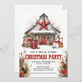 ワイルドウモダンェストの冬舎カウボーイのブーツ 招待状 (正面/裏面)