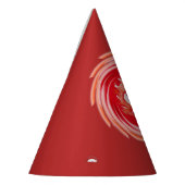 ワイルドウルフの赤いパーティー帽子 パーティーハット (左)