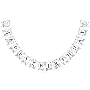 ワイルドウルフをテーマにした誕生日パーティーの装飾 バンティングフラッグ