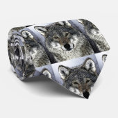 ワイルドウルフアイズアートワーク ネクタイ (ロール)