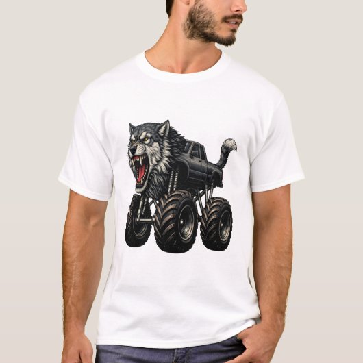 ワイルドウルフモンスターカー Tシャツ (正面)