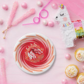 ワイルドウルフワウリングホワイト紙プレート ペーパープレート (パーティー)