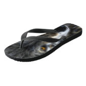 ワイルドウルフ感動的ポートレート ビーチサンダル (アングル)